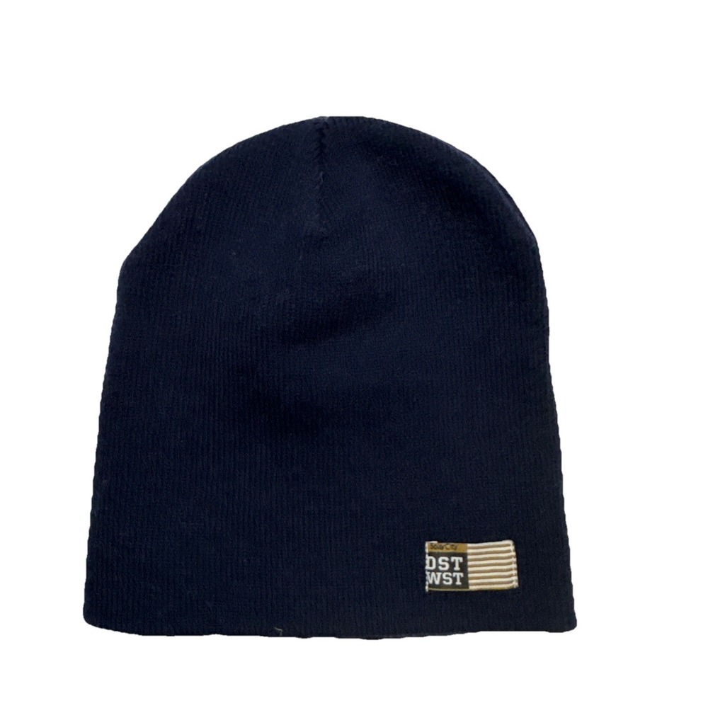 Yupoong SolarCity DST WST Navy Blue Knit Beanie Hat‎ Turbo Acrylic Korea